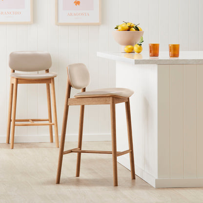 Lando Leather Bar Stool
