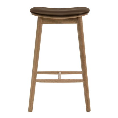Lando Leather Backless Bar Stool