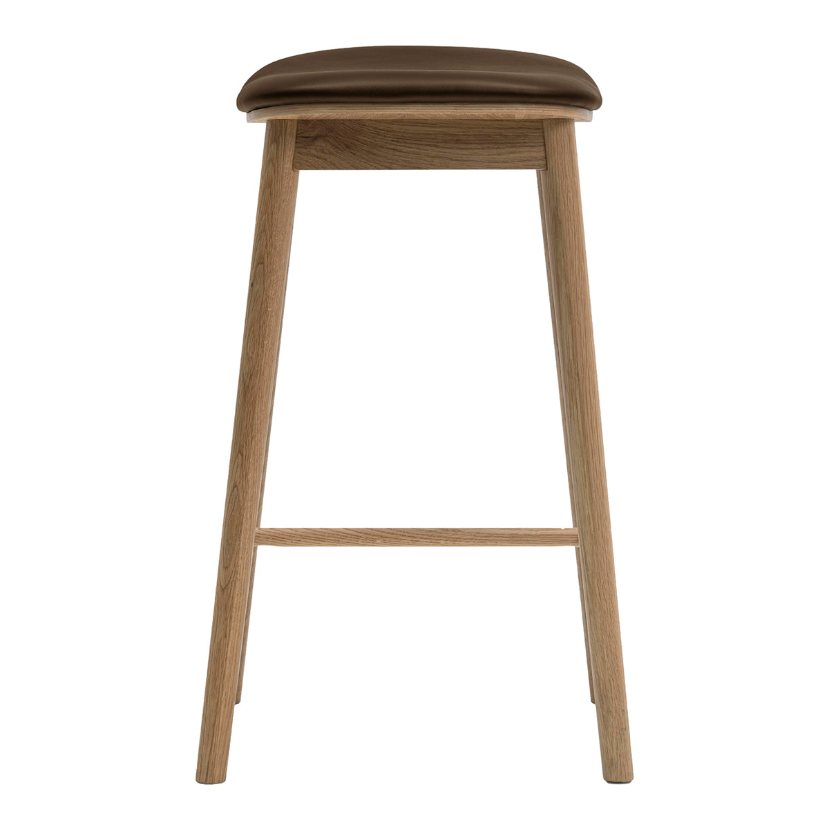 Lando Leather Backless Bar Stool