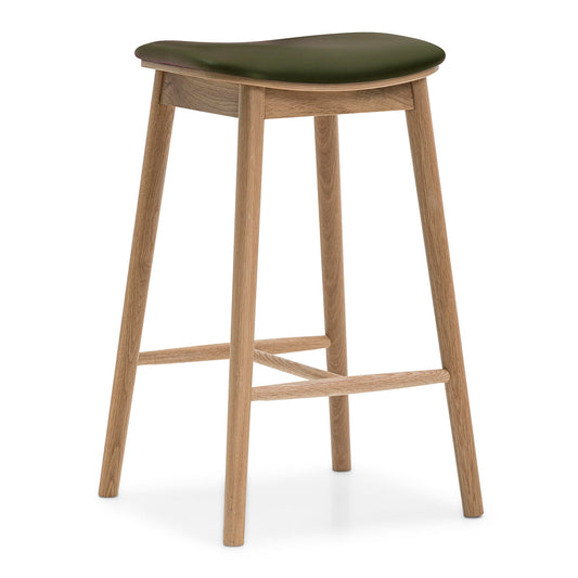 Lando Leather Backless Bar Stool