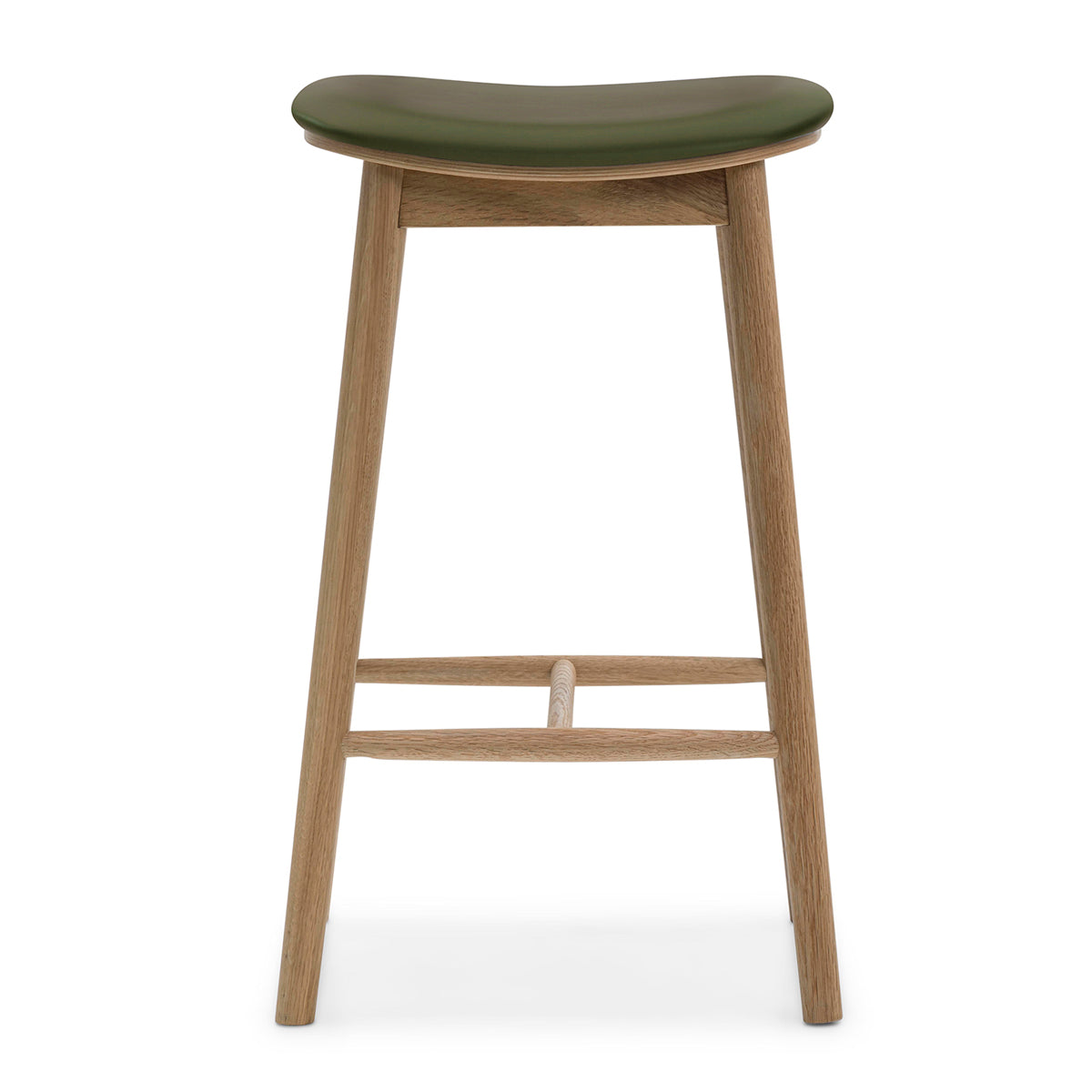 Lando Leather Backless Bar Stool