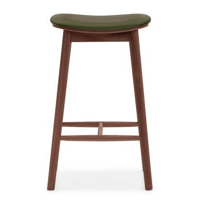 Lando Leather Backless Bar Stool