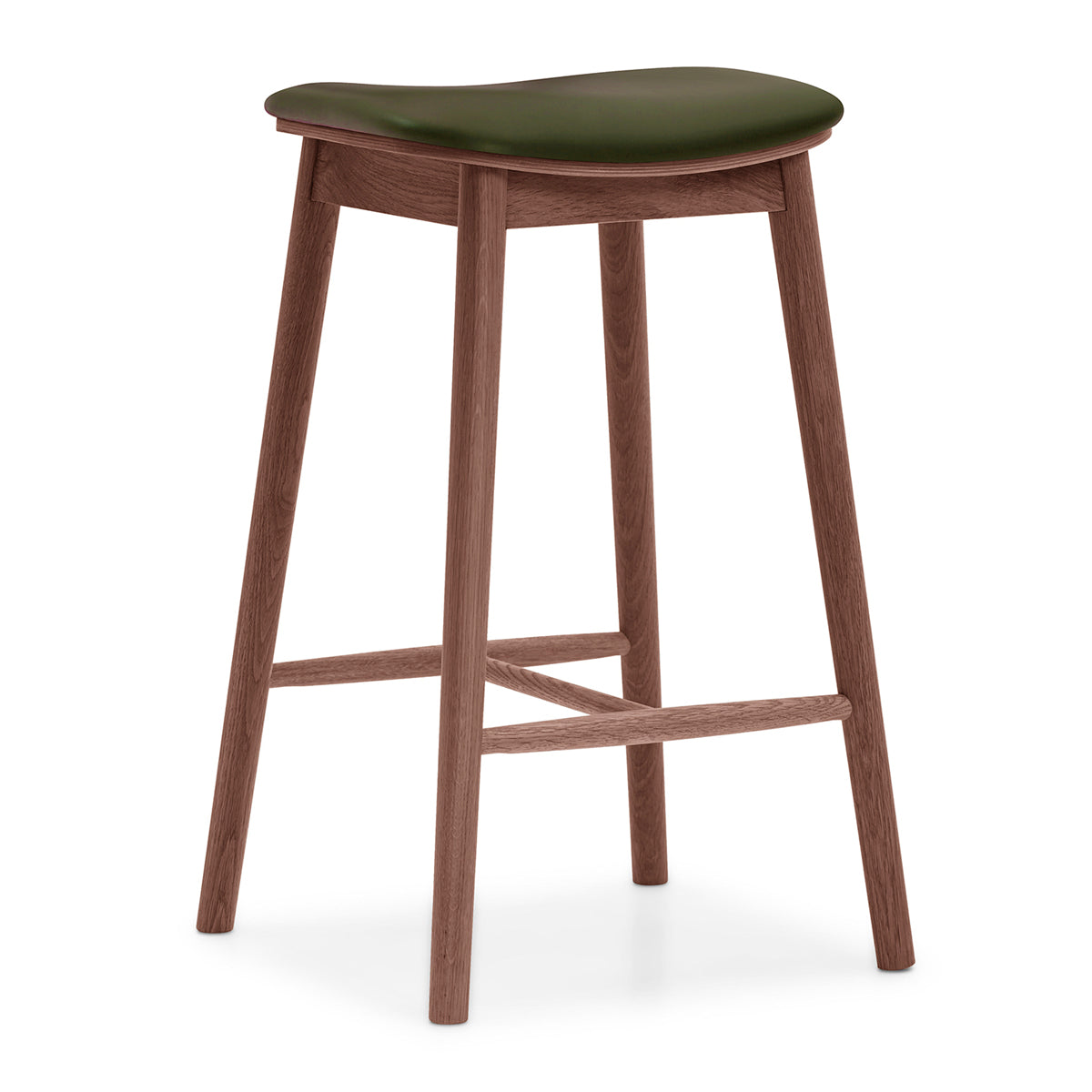 Lando Leather Backless Bar Stool