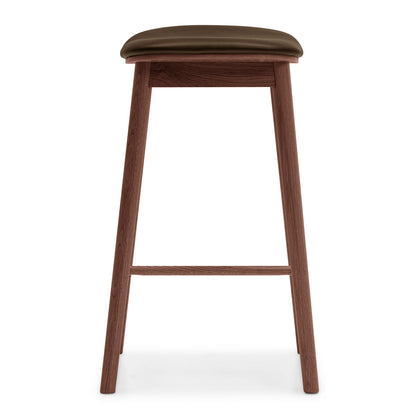 Lando Leather Backless Bar Stool