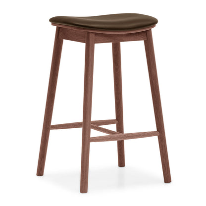 Lando Leather Backless Bar Stool