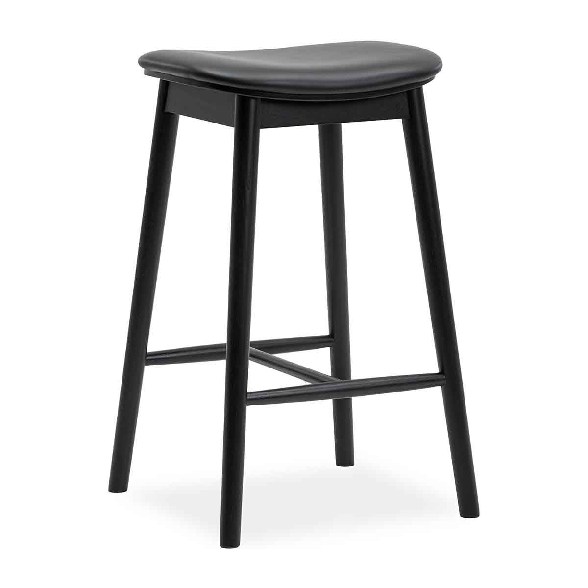 Lando Leather Backless Bar Stool
