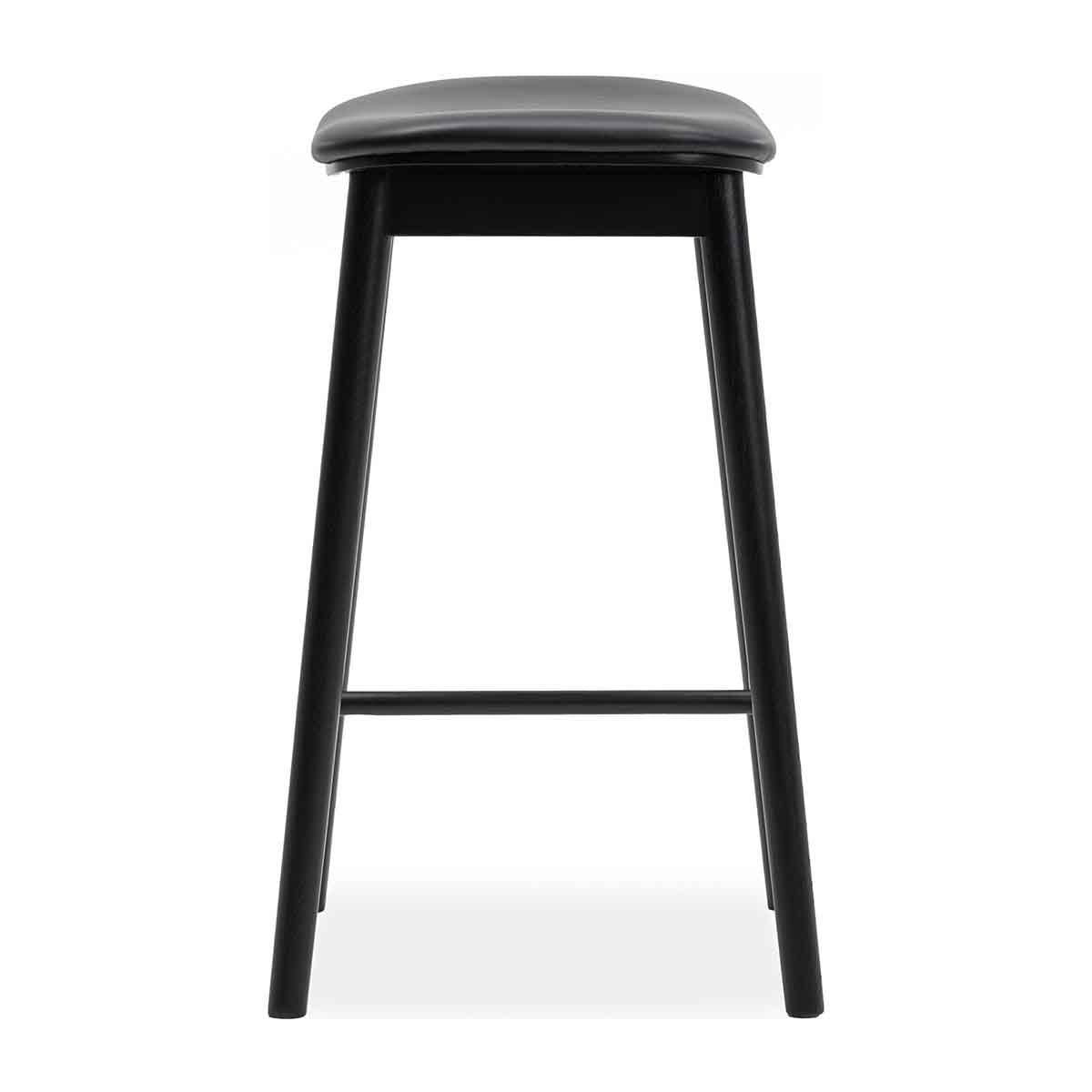 Lando Leather Backless Bar Stool