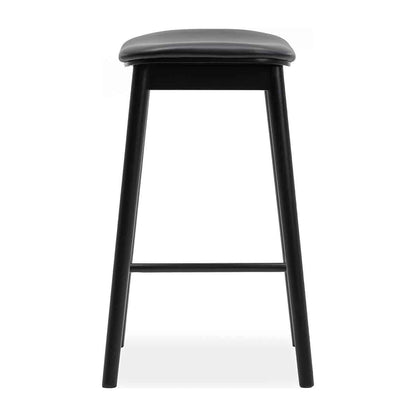 Lando Leather Backless Bar Stool