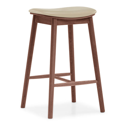 Lando Leather Backless Bar Stool