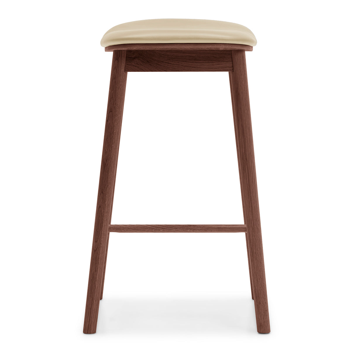 Lando Leather Backless Bar Stool