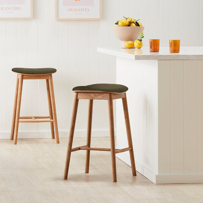 Lando Fabric Backless Bar Stool
