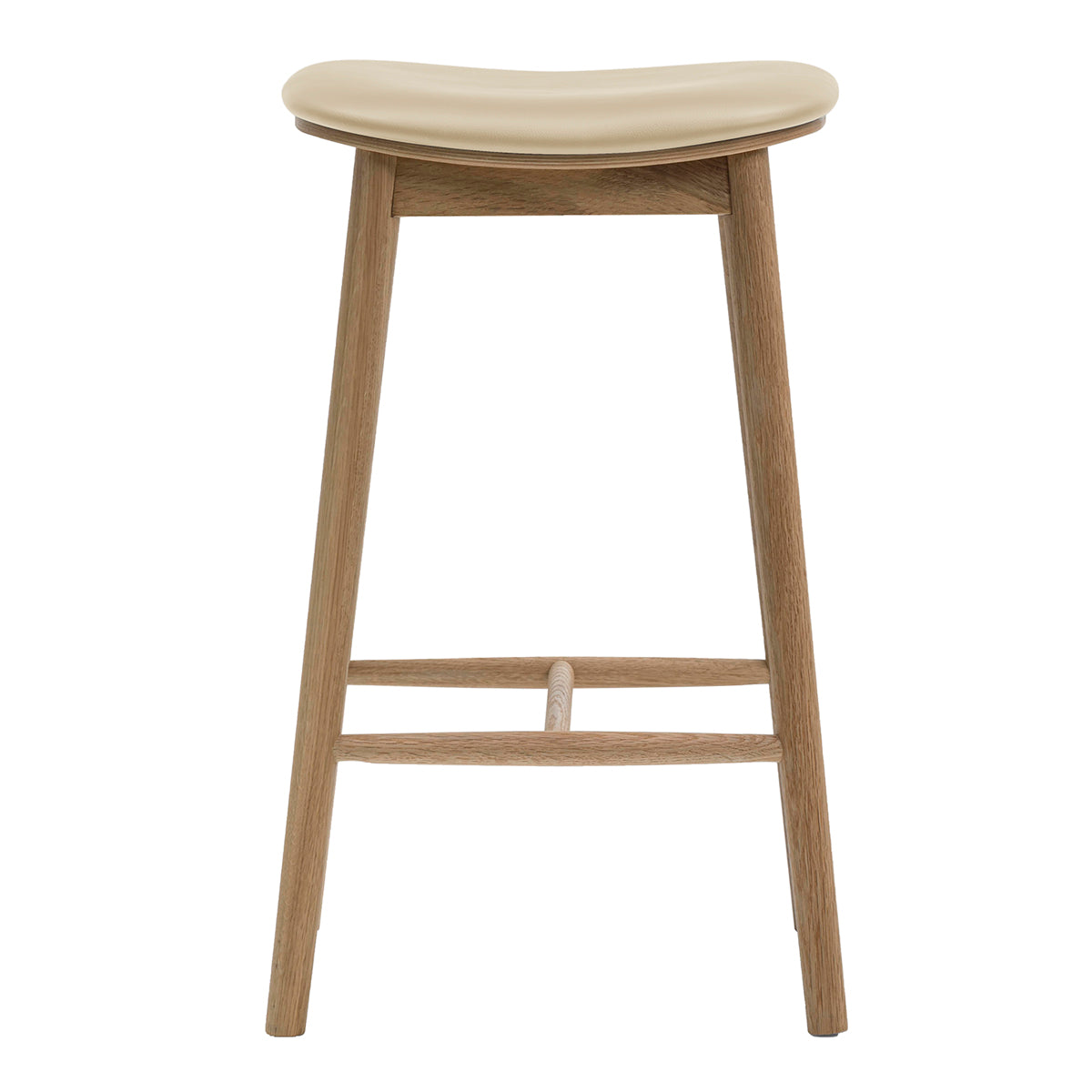 Lando Leather Backless Bar Stool