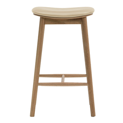 Lando Leather Backless Bar Stool