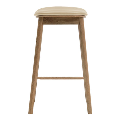 Lando Leather Backless Bar Stool