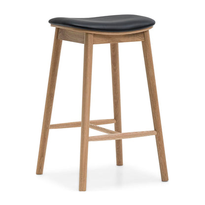 Lando Leather Backless Bar Stool