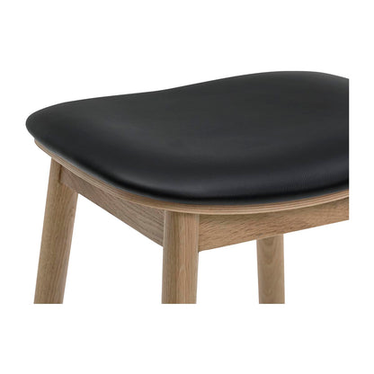 Lando Leather Backless Bar Stool