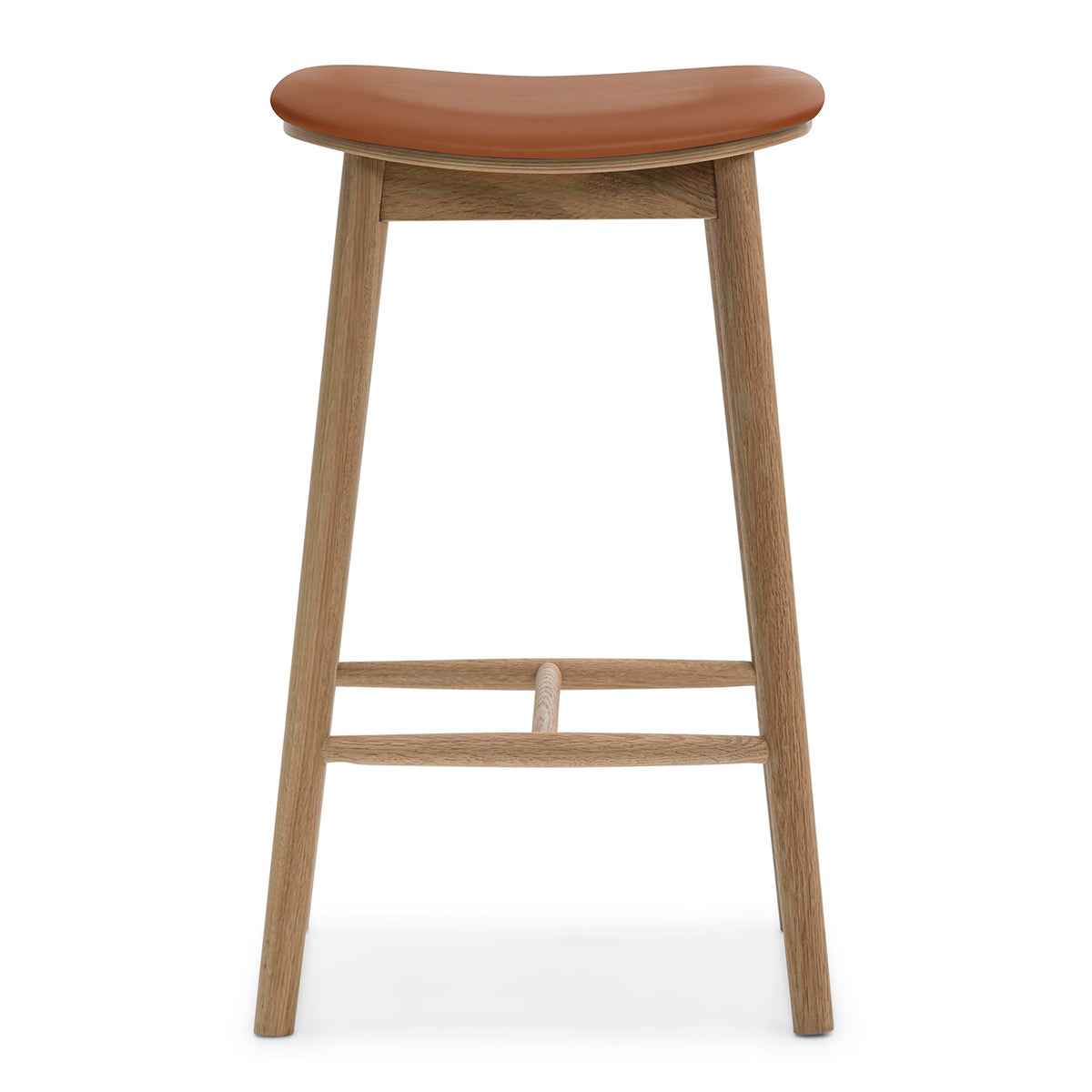 Lando Leather Backless Bar Stool