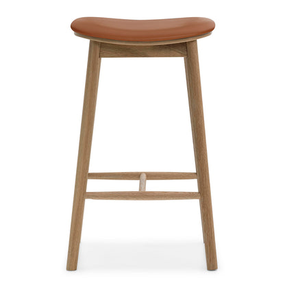Lando Leather Backless Bar Stool