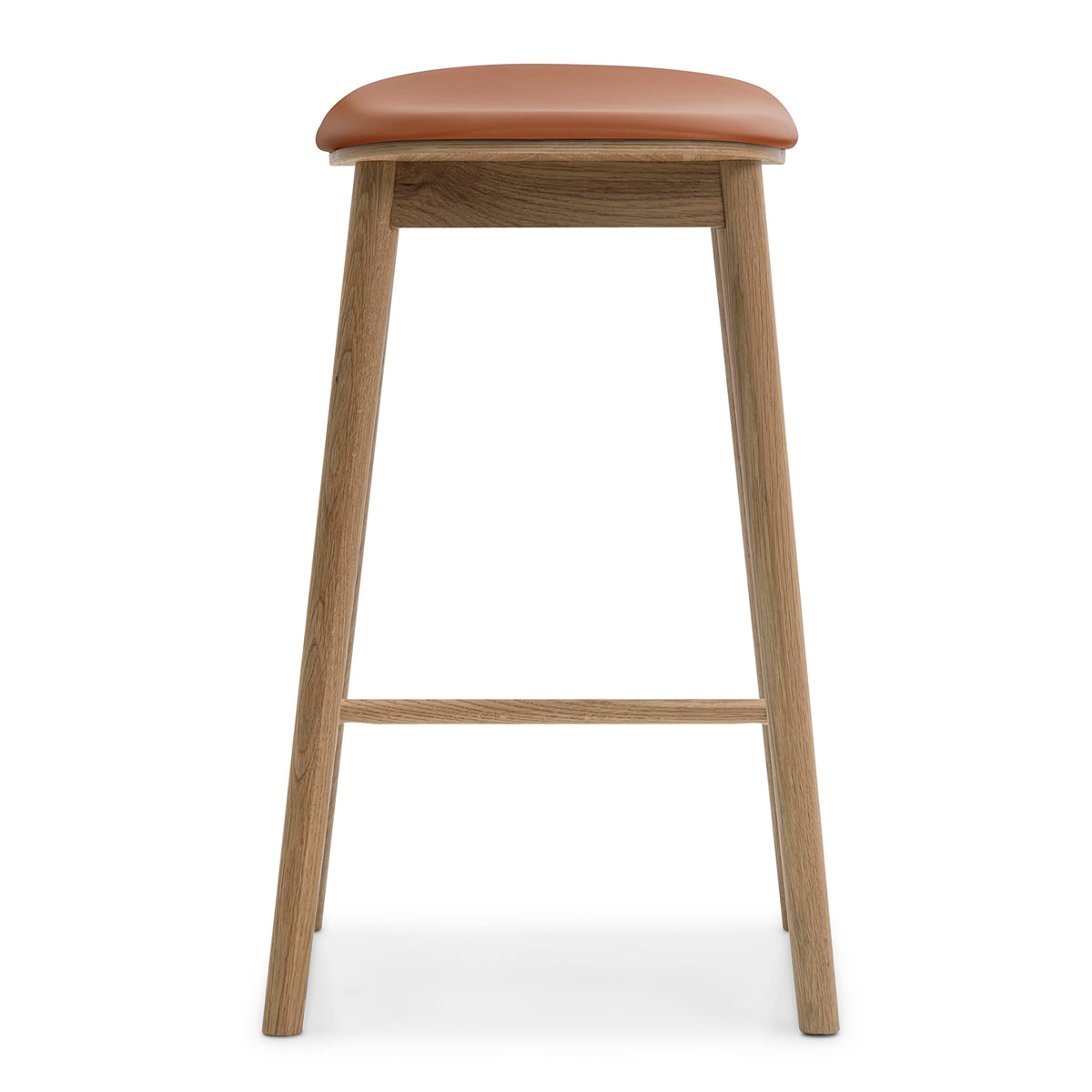 Lando Leather Backless Bar Stool