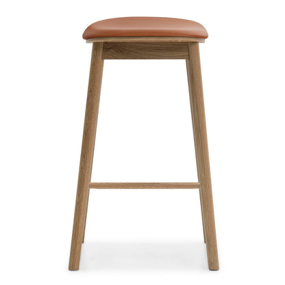 Lando Leather Backless Bar Stool