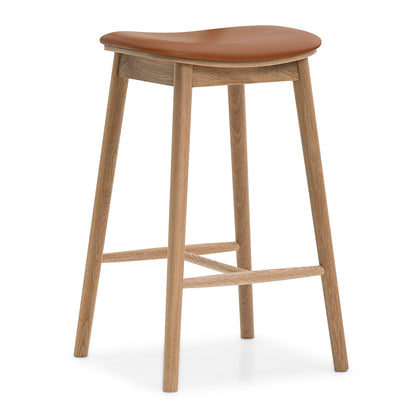 Lando Leather Backless Bar Stool