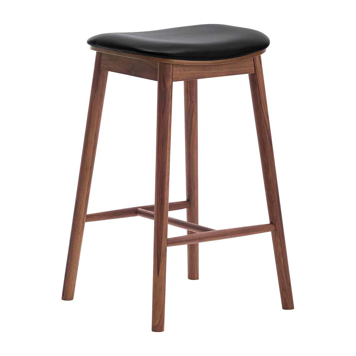 Lando Leather Backless Bar Stool