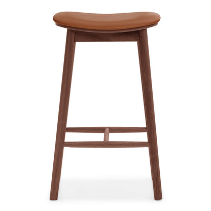 Lando Leather Backless Bar Stool