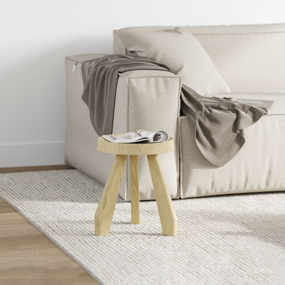 Sunny Oak Table Stool
