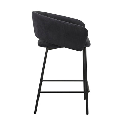 Asher Velvet Bar Stool (65cm)