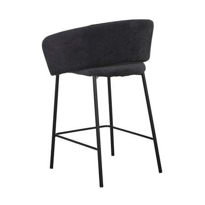 Asher Velvet Bar Stool (65cm)
