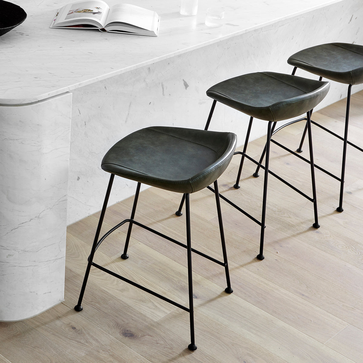 Turner Leatherette Bar Stool (66cm)