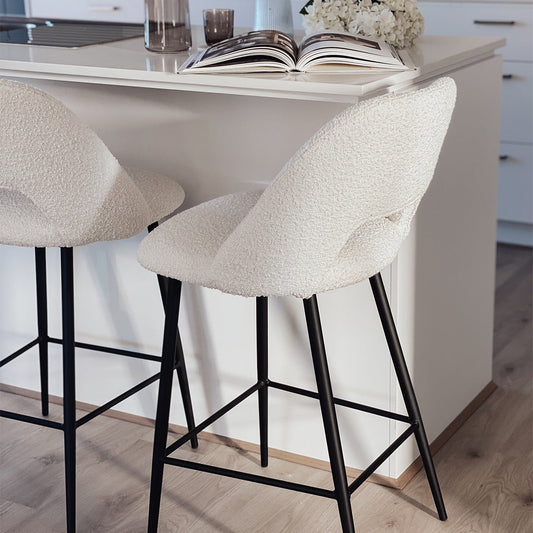 Belmont Boucle Bar Stool
