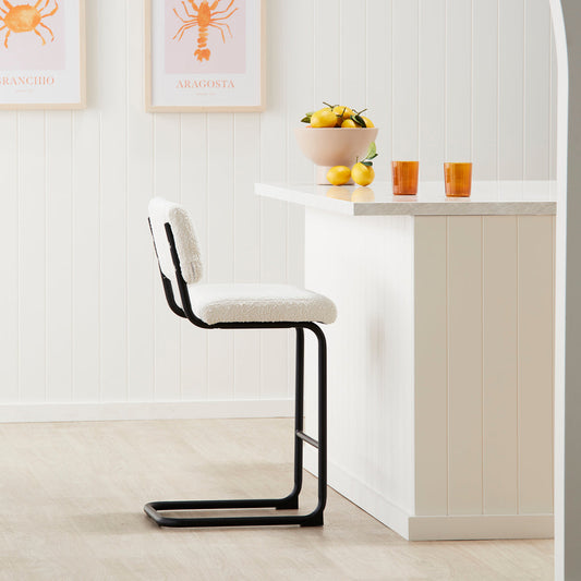 Blake Boucle Bar Stool