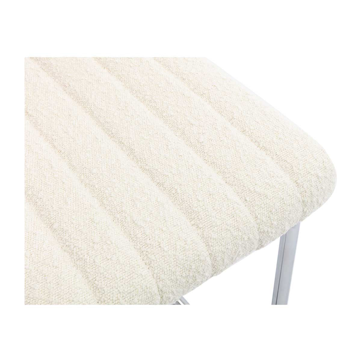 Blake Rattan Boucle Bar Stool