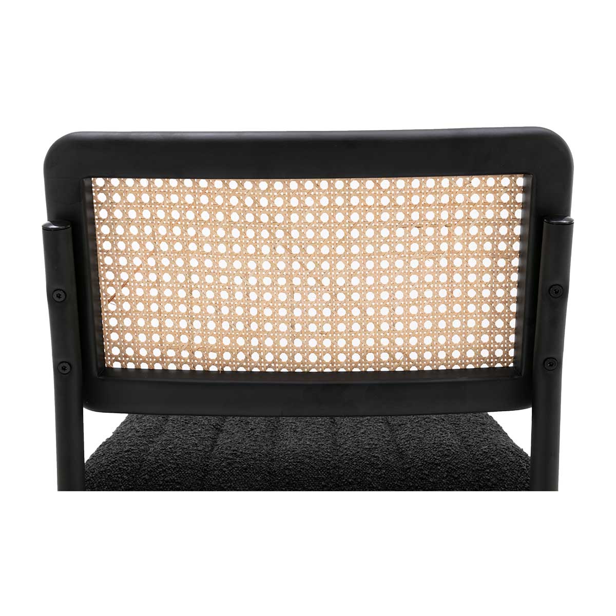 Blake Rattan Boucle Bar Stool