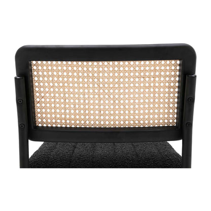 Blake Rattan Boucle Bar Stool