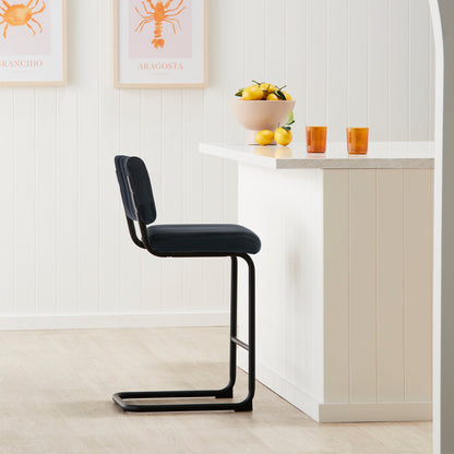 Blake Velvet Bar Stool