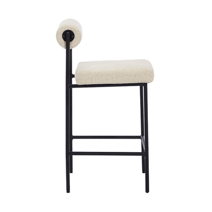 Mateo Boucle Bar Stool