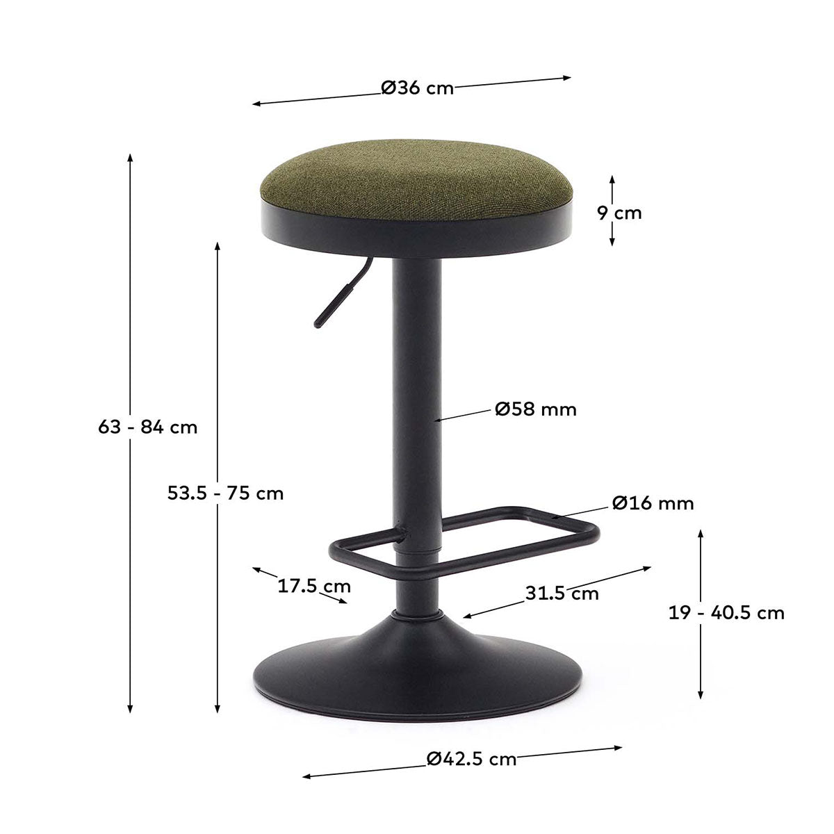 Zaib Adjustable Stool