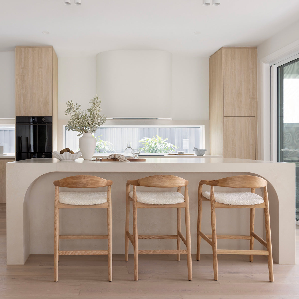 Noris Boucle Bar Stool