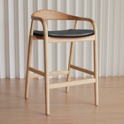 Noris Leather Bar Stool