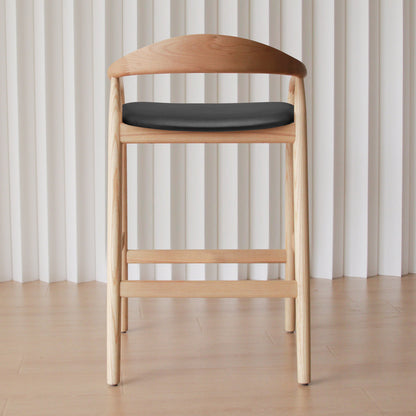 Noris Leather Bar Stool