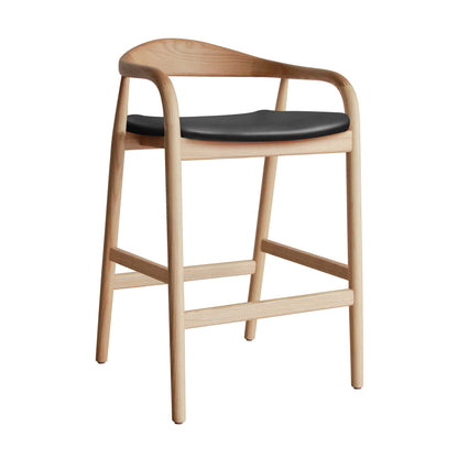 Noris Leather Bar Stool