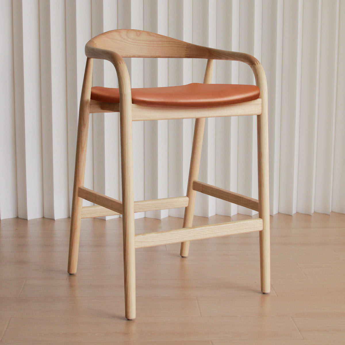 Noris Leather Bar Stool