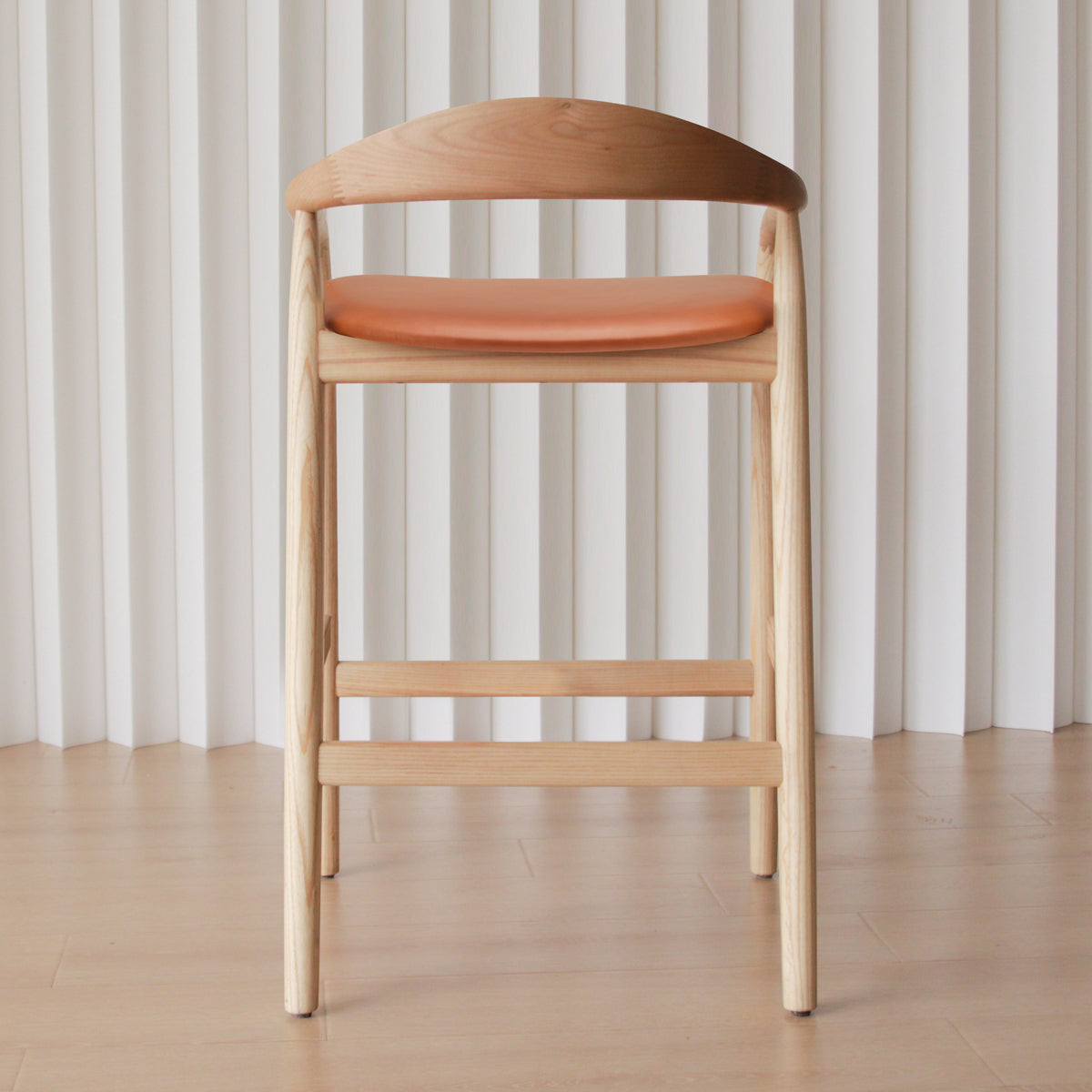 Noris Leather Bar Stool