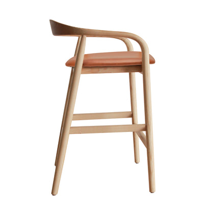 Noris Leather Bar Stool