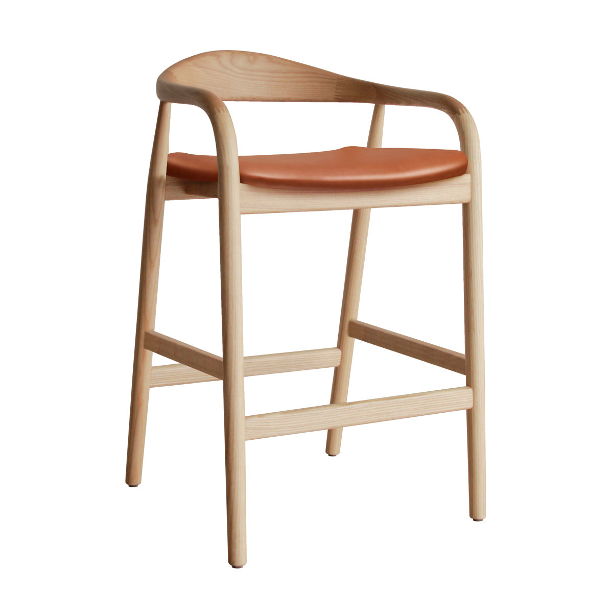 Noris Leather Bar Stool