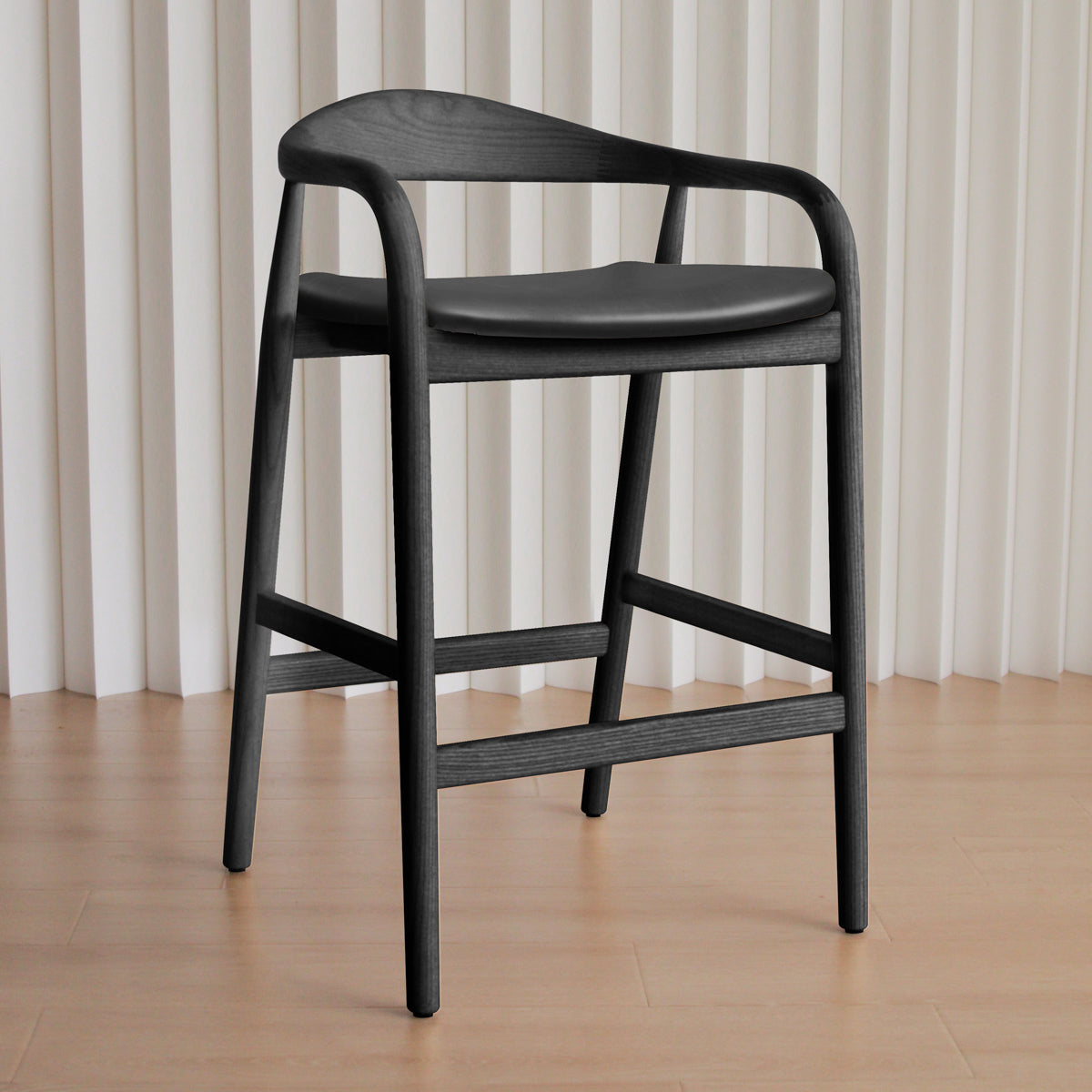 Noris Leather Bar Stool