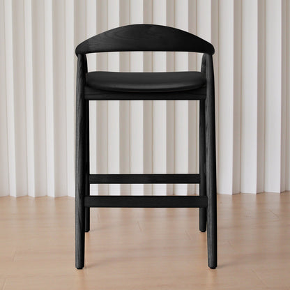 Noris Leather Bar Stool
