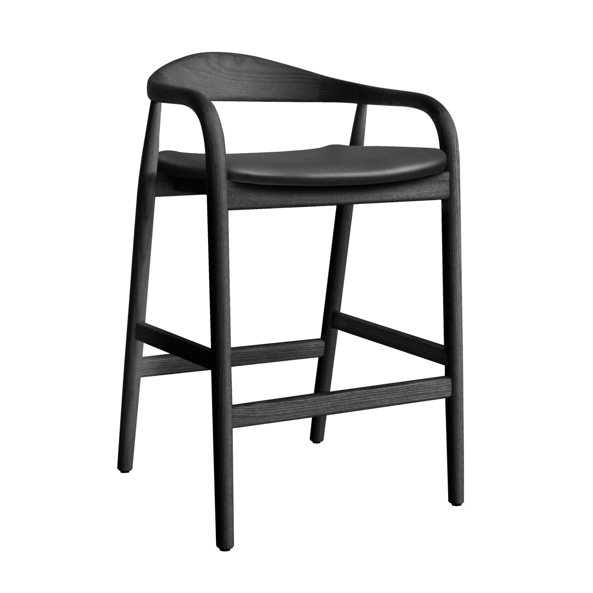 Noris Leather Bar Stool